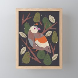 Partridge in a Pear Tree Framed Mini Art Print