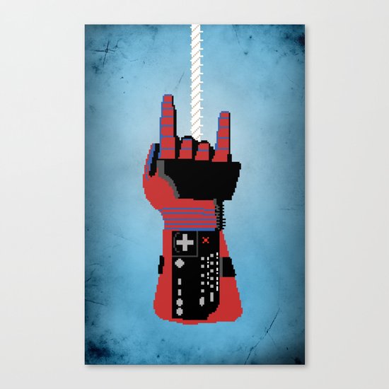 Power Glove Love: Spider-Man Canvas Print
