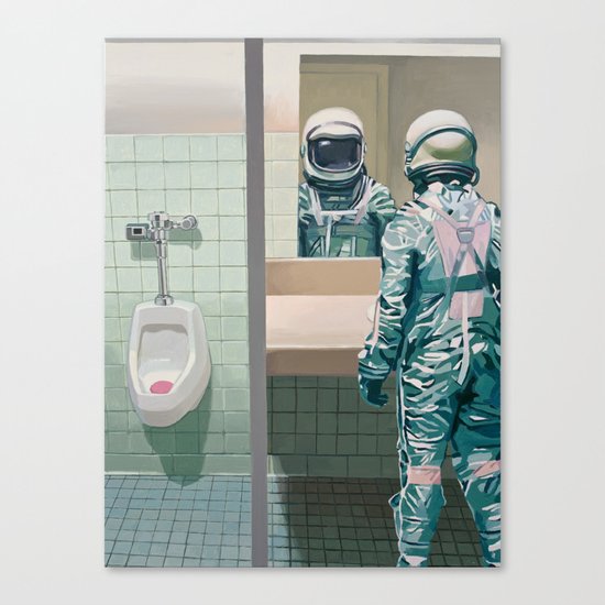 Men's Room Canvas Print