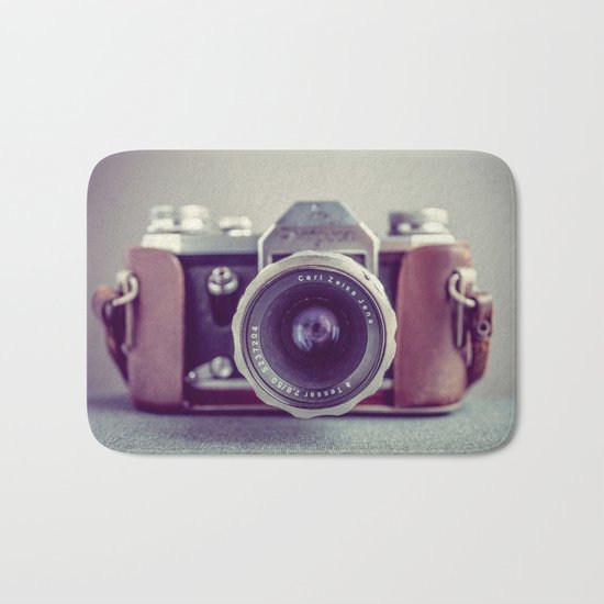 Vintage Camera Bath Mat
