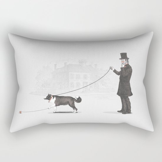 Walking the Dog Rectangular Pillow