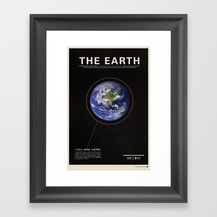 THE EARTH - Space | Time | Science Framed Art Print