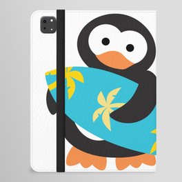Surfing penguin iPad Folio Case