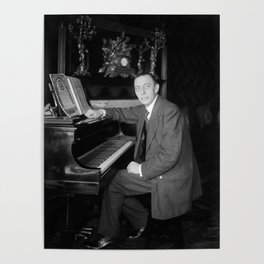 Sergei Rachmaninoff At The Piano - Circa 1915 Poster