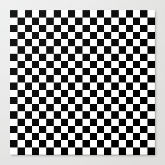 Black Checkerboard Pattern Leinwanddruck Black Checkerboard Pattern Leinwanddruck