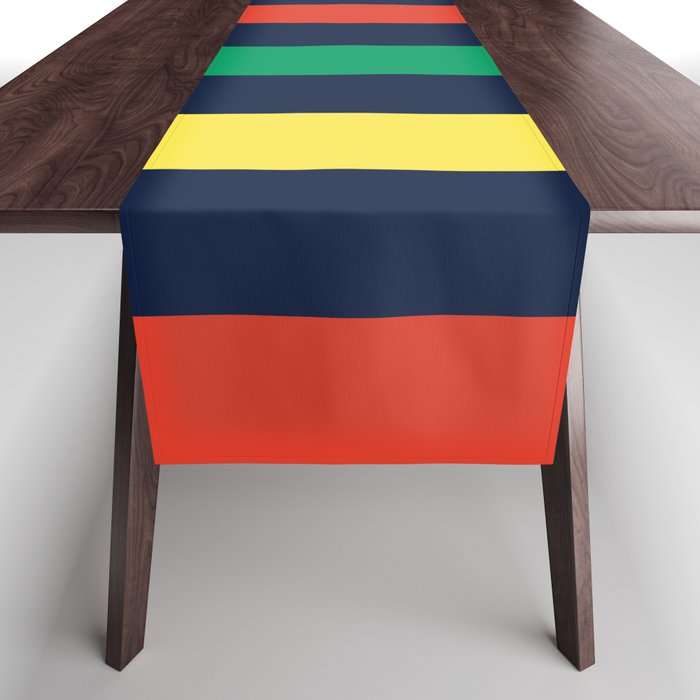 Bright & Bold Vector Stripes Table Runner