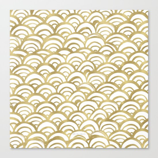 Gold Mermaid Canvas Print