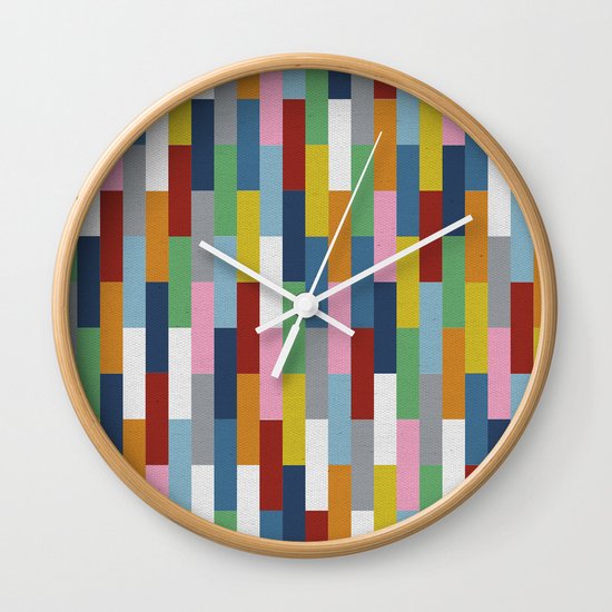 Bricks Rotate Wall Clock
