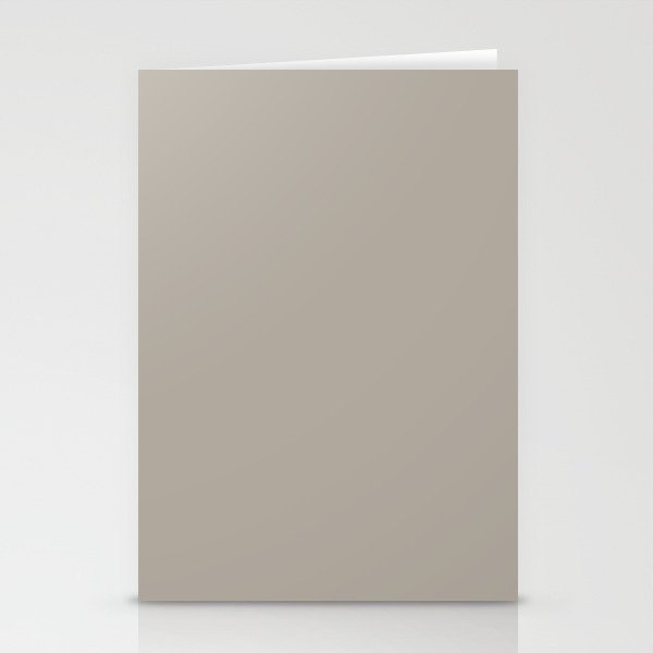 Koala Greige Gray - Grey Solid Color Pairs Fieldstone PPG1000-3 Stationery Cards