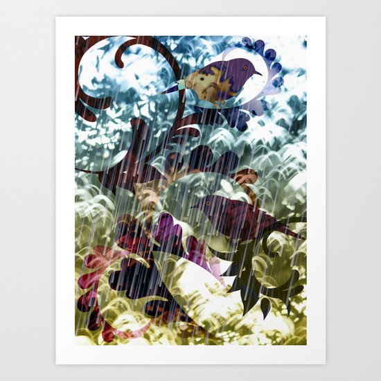 Downpour Art Print