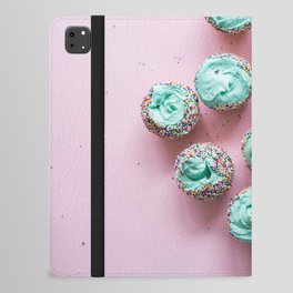 Blue Cupcakes iPad Folio Case