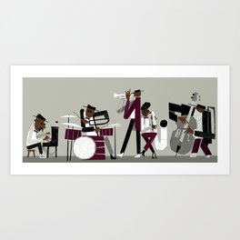 The Jazz Band Art Print