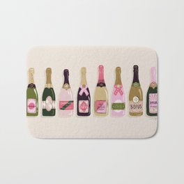 French Champagne Collection – Pink & Green Bath Mat