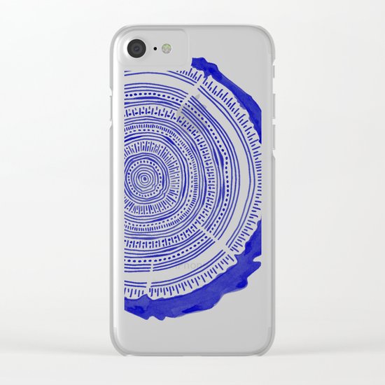 Douglas Fir – Navy Clear iPhone Case