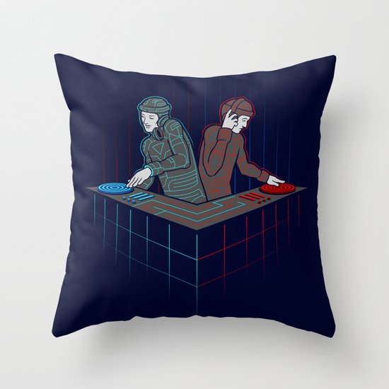Techno-Tron-ic Throw Pillow