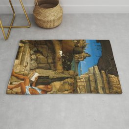 Saint Jerome Reading by Giovanni Bellini Area & Throw Rug