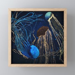 Metallic Jellyfish IV Framed Mini Art Print