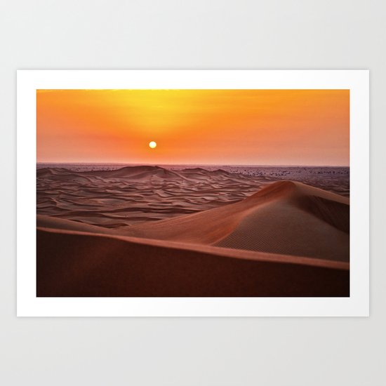 Sun desert 4 Art Print