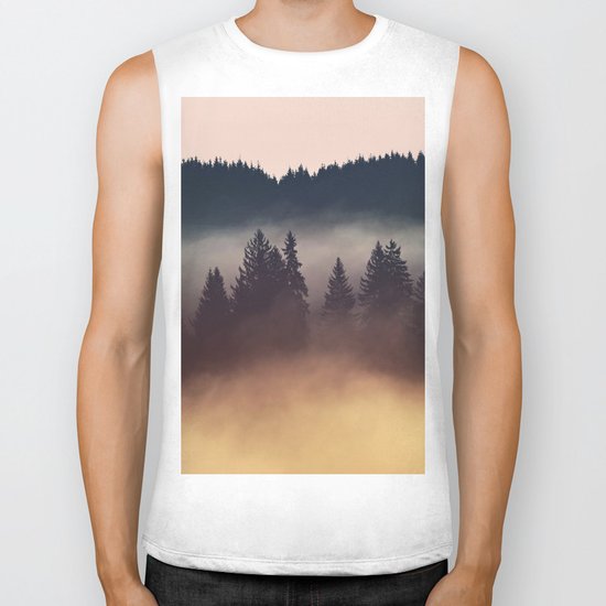 Foggy Layers Biker Tank