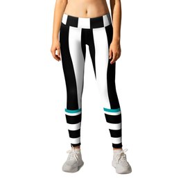 Black + White Stripe Leggings | Verticallines, Funky, Black, Monochromatic, Black And White, Contemporary, Fun, Horizontallines, Lines, Monochrome 