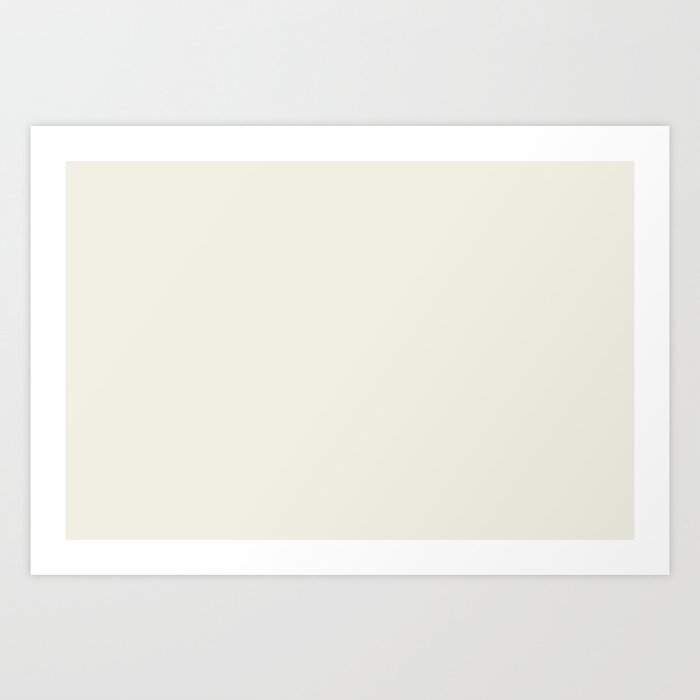  Linen Off White Solid Color Parable to Valspar America Dove White 7002-7 Art Print