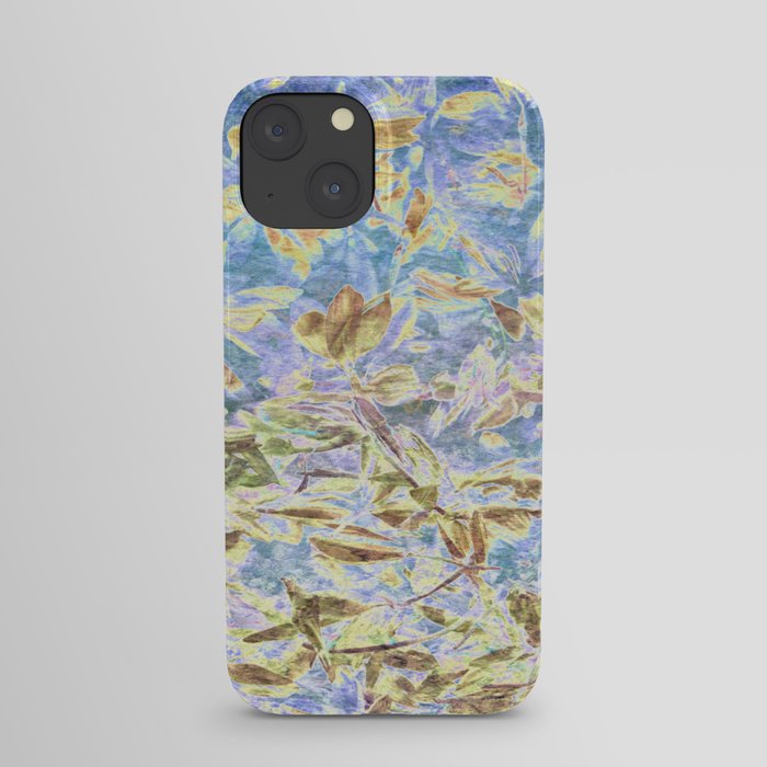 lavender and yellow floral fairy bed iPhone Case