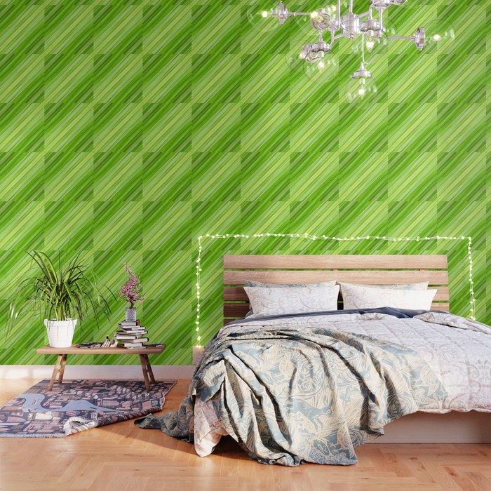 Lime Green Pattern Wallpaper