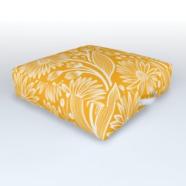 Saffron Coneflowers Outdoor Floor Cushion