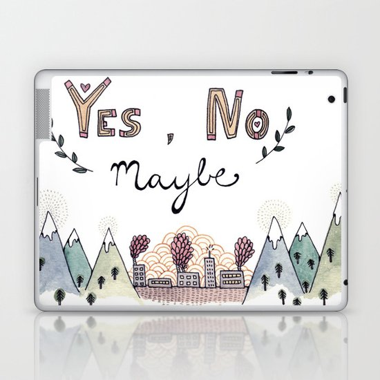 Yes, No, Maybe Laptop & iPad Skin