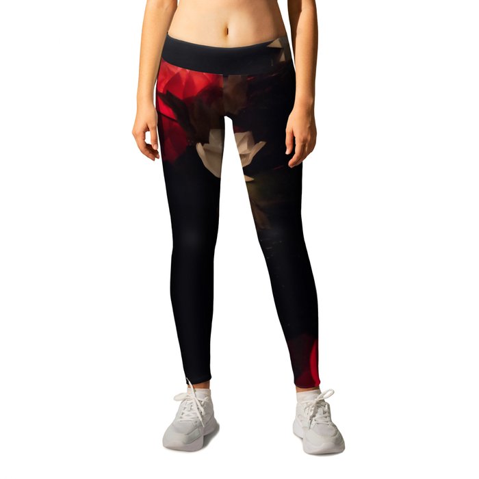 China Photography - Floating Chinese Lotus Flower Lanterns In The Dark Night Leggings