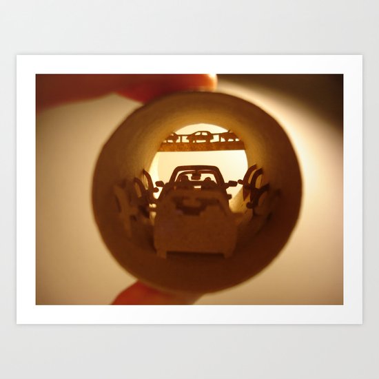 Roll "Traffic jam" (Rouleau "Embouteillage") Art Print