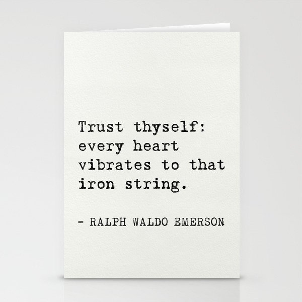 THE BEST RALPH WALDO EMERSON EVER quotes Stationery Cards