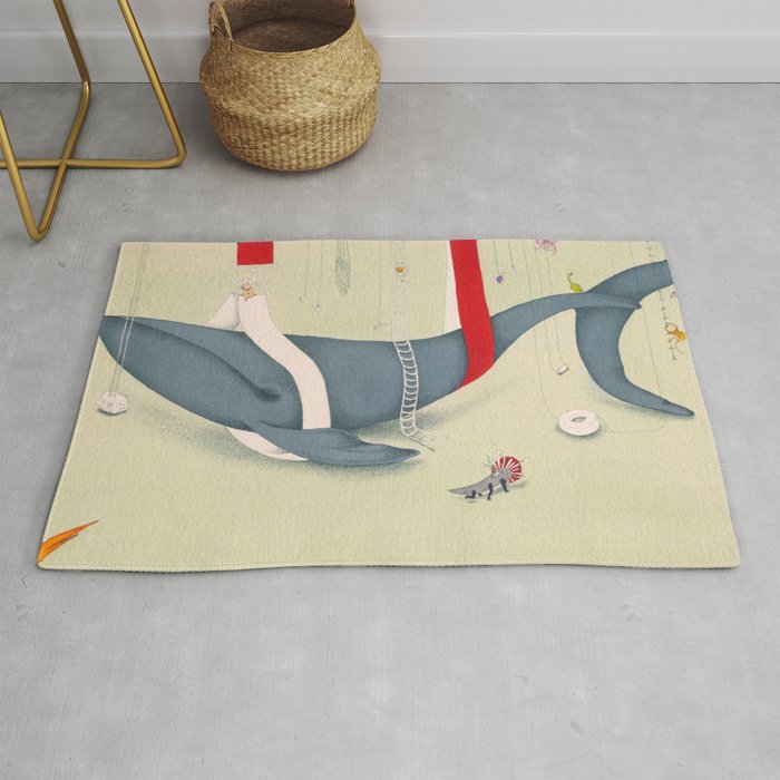 A whale has landed Rug
