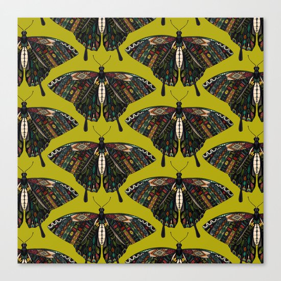 swallowtail butterfly citron Canvas Print