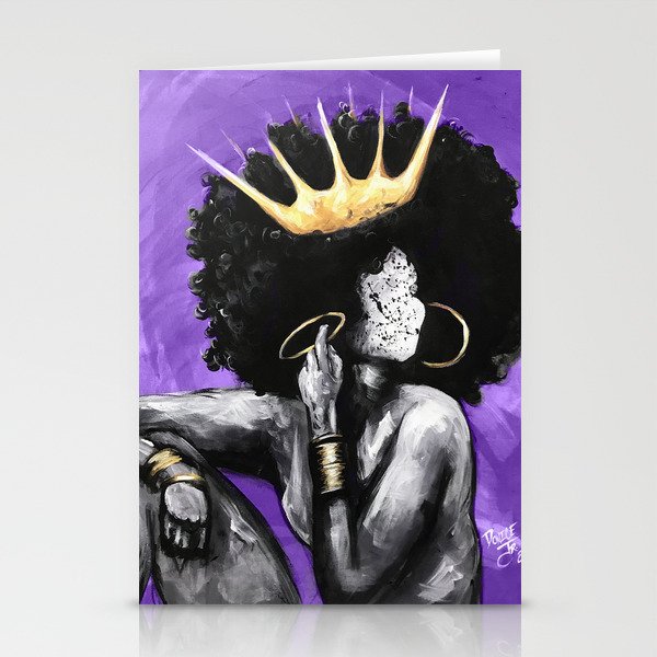 Naturally Queen VI PURPLE Stationery Cards