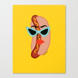 Hot Dog Babe Canvas Print