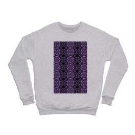 Liquid Light Series 12 ~ Purple Abstract Fractal Pattern Crewneck Sweatshirt