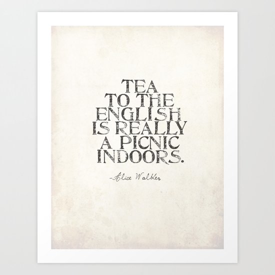 English Tea Art Print