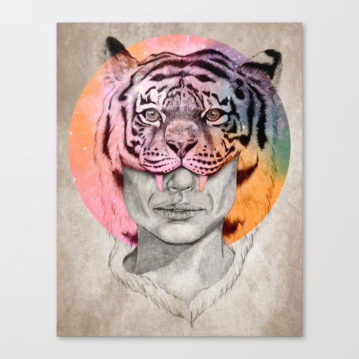 The Tiger Lady Canvas Print