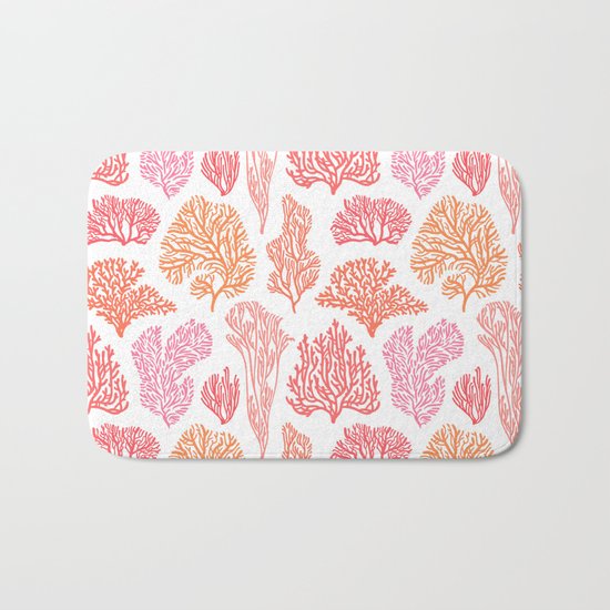 Coral Mania Bath Mat