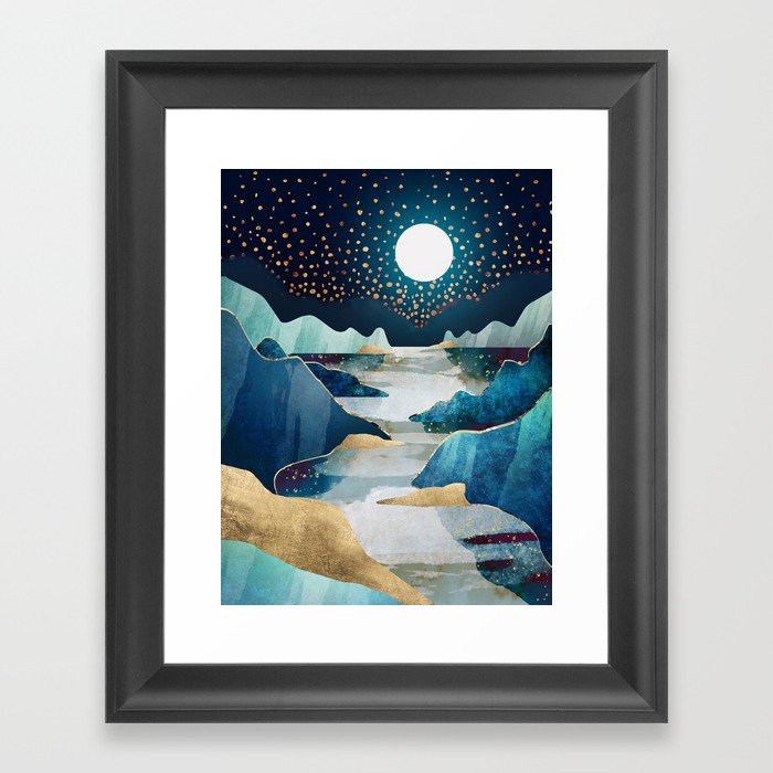 Moon Glow Framed Art Print