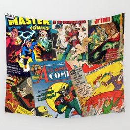 Comics Collage Wall Tapestry