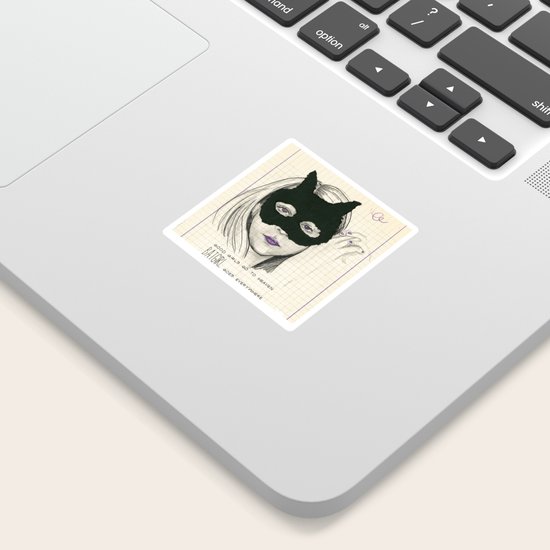Batgirl Goes Everywhere Sticker By Mashimashi Society6
