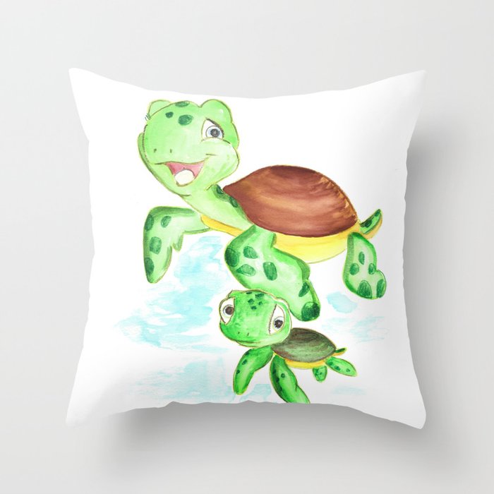 turtle baby and mom, nautical wall decor, ocean themed ...