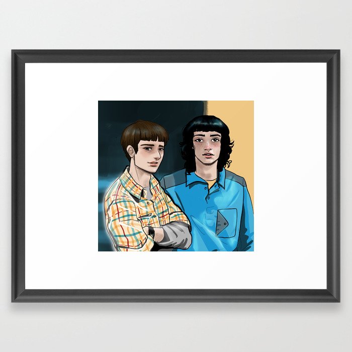 Will and Mike Framed Art Print