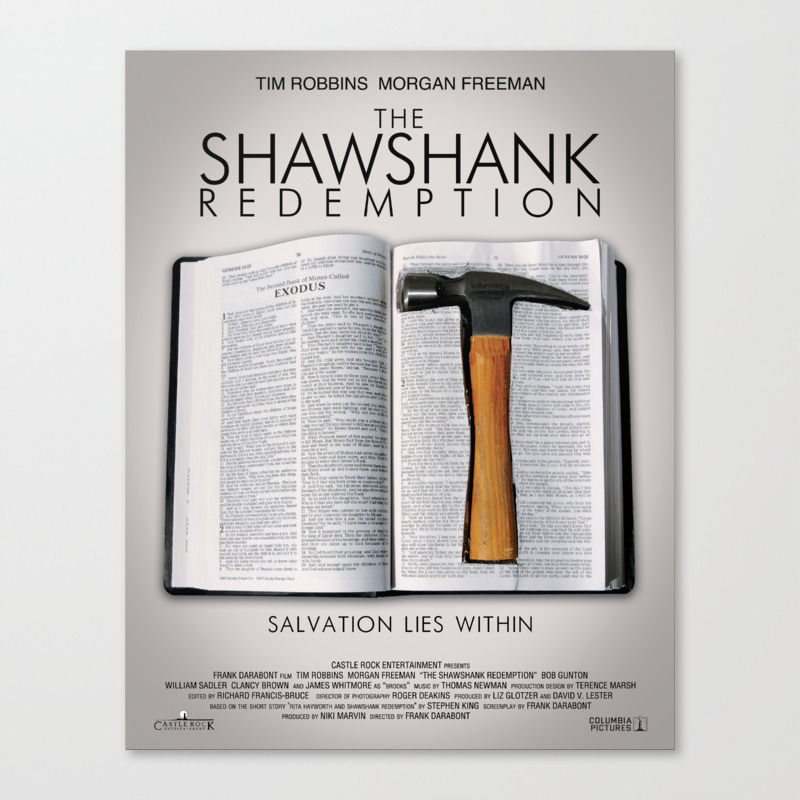 The Shawshank Redemption Stretched Canvas Wall Art ~ More Size
