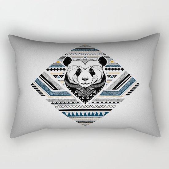 Indian Panda Rectangular Pillow