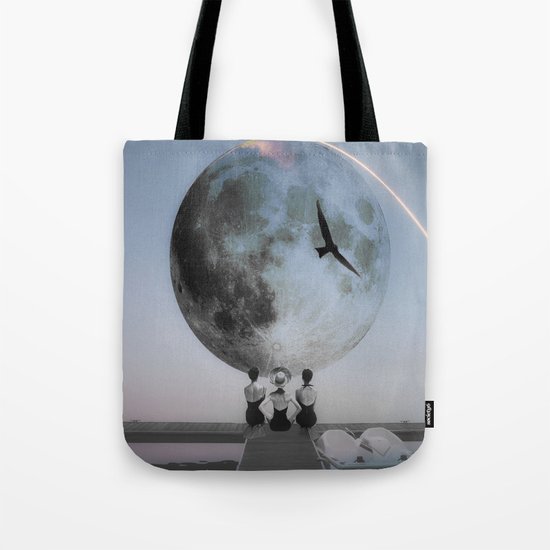 The moon will rise Tote Bag