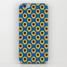 Energizing Yellow Sunflower Polka Dot Pattern iPhone Skin