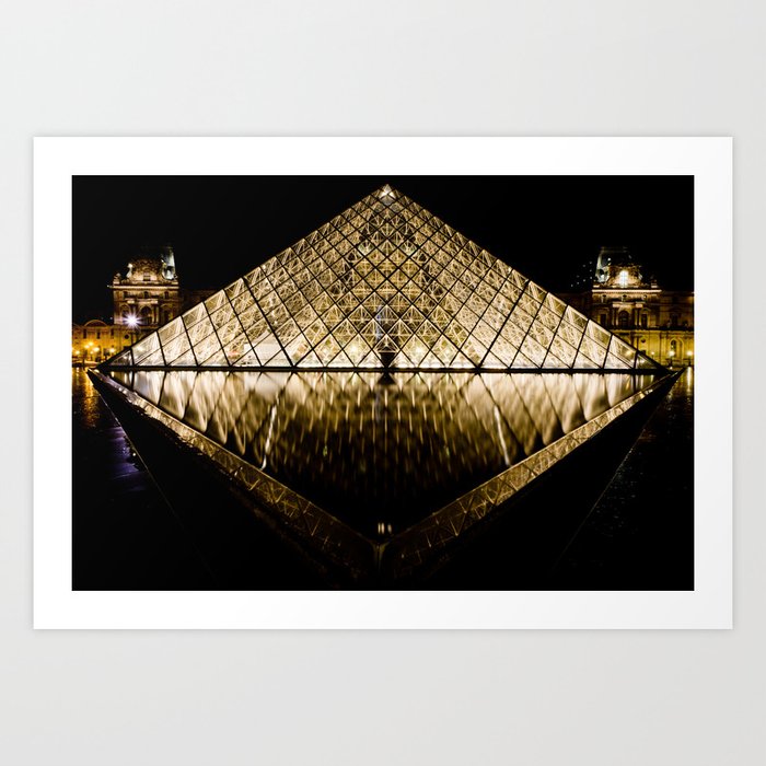 Musee Louvre Pyramid Art Print